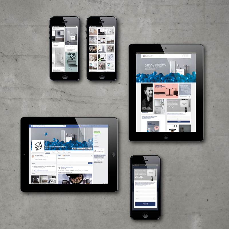 Mobilvenlig hjemmeside design Dansani