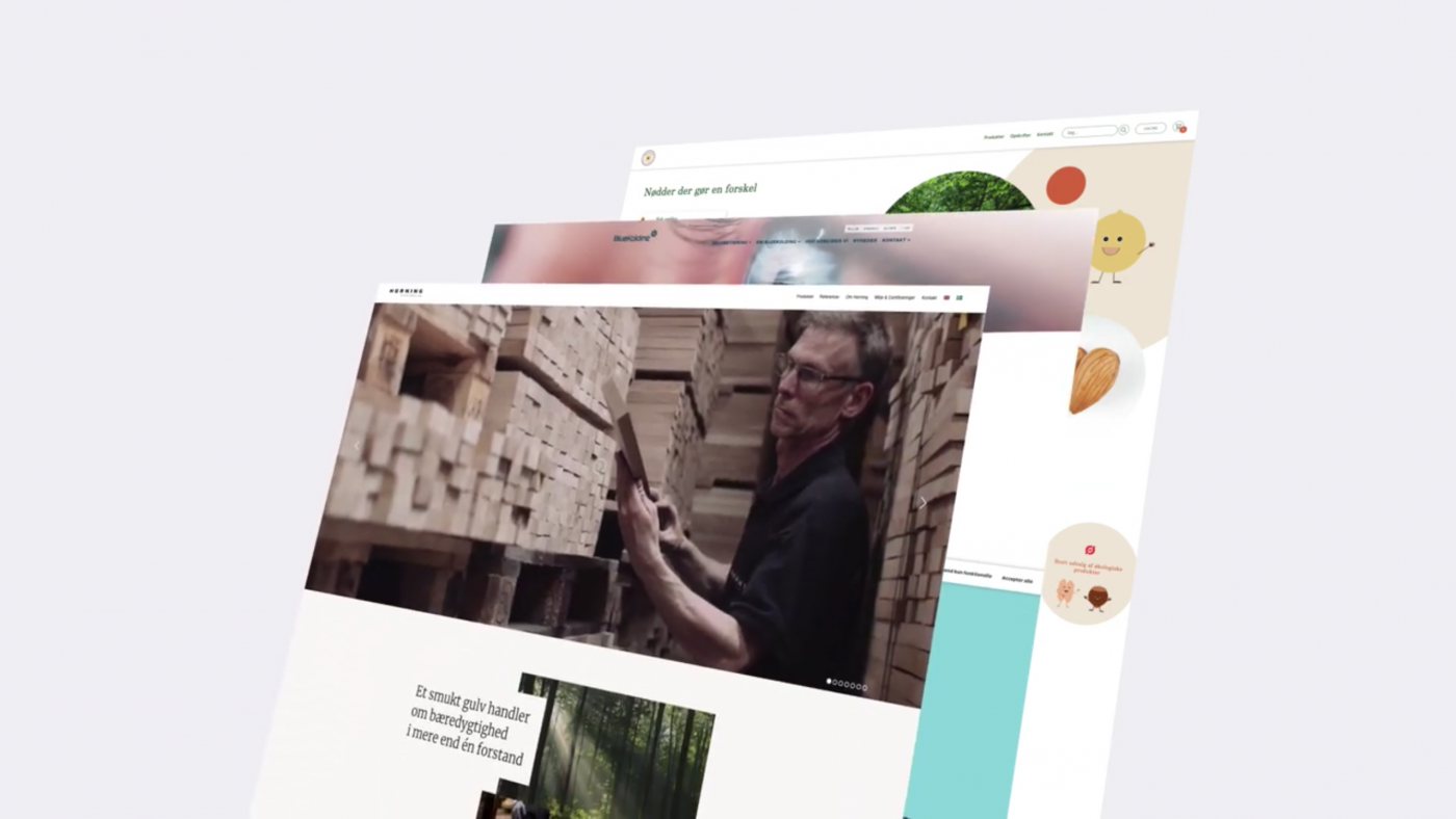 Billede af hjemmesider vi har udviklet