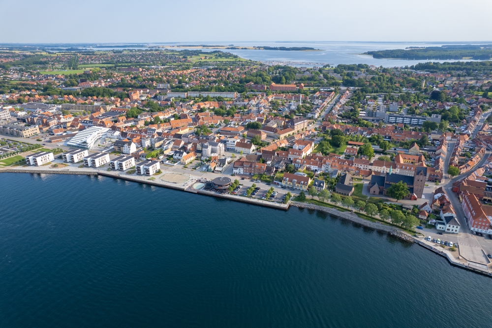 Luftfoto over Middelfart